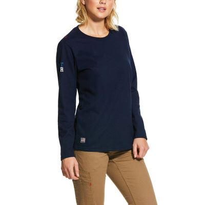 Ariat FR Americana - T Shirts Donkerblauw Dames - 13950-563